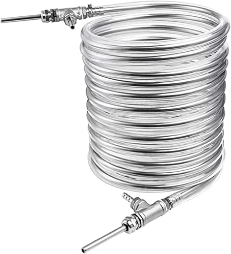 Bturyt Counterflow Wort Chiller, 3/8'' X 10M Stainless Steel Cooling Tube Heat Exchanger Homebrew Beer Cooler Coil Tube #TOP9
