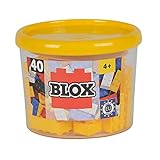 Medida 3,2 x 1,6 x 1,2 cm Blox - Bote de 40 bloques, color amarillo (Simba 4118857) , color/modelo surtido