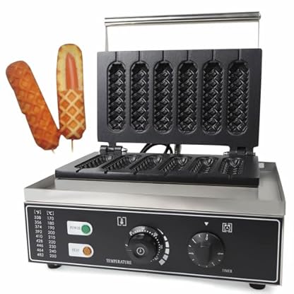 Waffeleisen,1500w Waffelgerät Waffle Maker Stiel Waffelmaschine 180 ° Erwärmung Waffel Mit 5min Zeitschaltuhr Und 50~300 ℃ Temperatur Für Kindergeburtstage,Familienfeiern – Bild 3