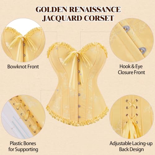 Image of frawirshau Women's Overbust Costume Corset Renaissance Victorian
