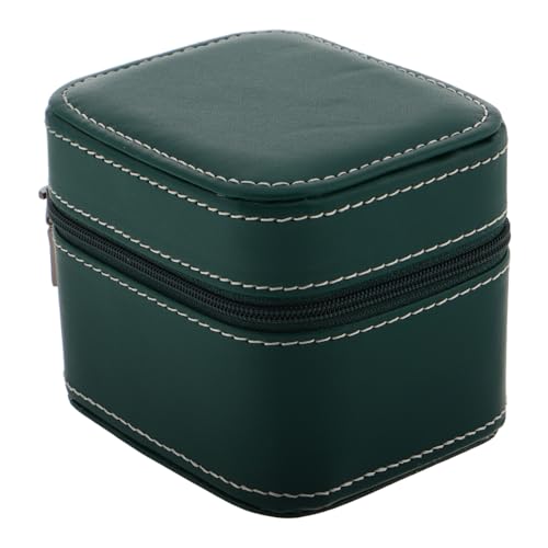 FRCOLOR Luxury Men Watch Storage Box Compact Zipper Travel Organizer for Business Watches Lightweight Secure Travel Jewelry Case with Elegant Design for Daily Use