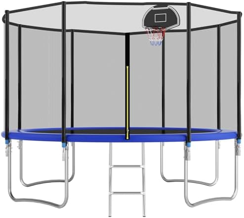 Trampoline with Net 10FT 12FT 14FT ASTM Approved 500LBS