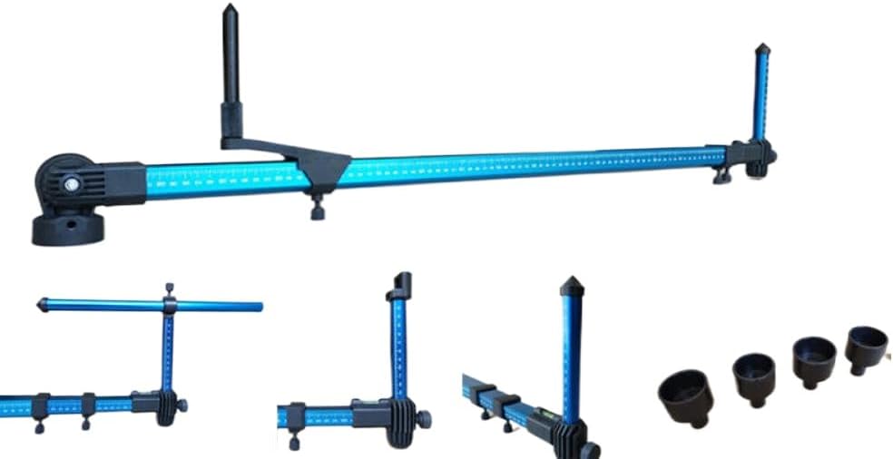 2D Auto Body Measuring System Repair Frame Machine Auto Chassis Tram Gauge Car Body Collision Measuring System Measuring Tools Compatible with Automotive Repair