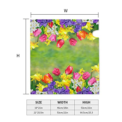 Kawani Spring Summer Flowers Daffodils Magnetic Mailbox Cover Colorful Floral Tulips Daisy Small Mailbox Wraps Post Box Garden Yard Farmhouse Home Decor For Outside Standard Size 21 X 18 In #TOP5