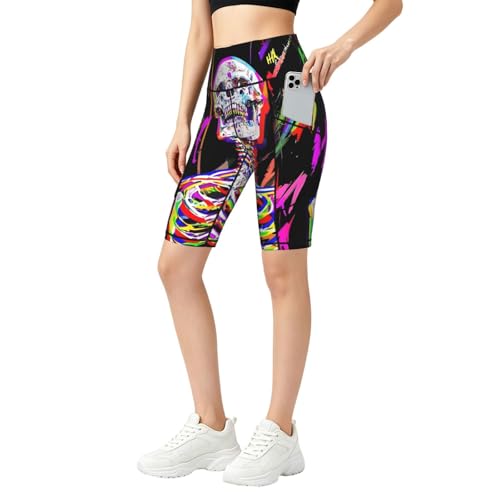 Short de yoga pour femme avec poches idéal pour votre séance de course à pied nocturne