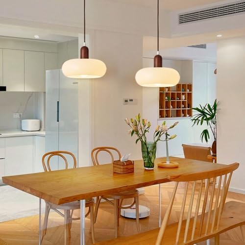 Lámpara de estilo nórdico de vidrio soplado para comedor moderno 5