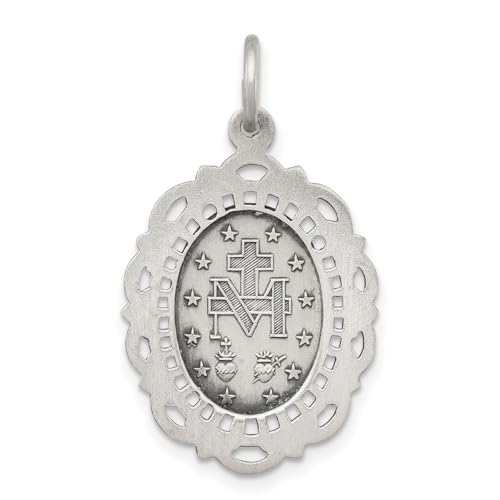 Collar reversible medalla milagrosa plata 925 para mujer