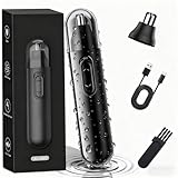 鼻毛カッター メンズ レディー 眉 耳 鼻毛切り（刀頭2本で）USB充電式 水洗い可能 眉 耳 鼻毛切り 兼用 母の日 父の日 誕生日 記念日 (ブラック)