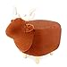 Balvi Tabouret Le Cerf Couleur Marron en Forme de cerf Pattes en Bois Polyester/Bois