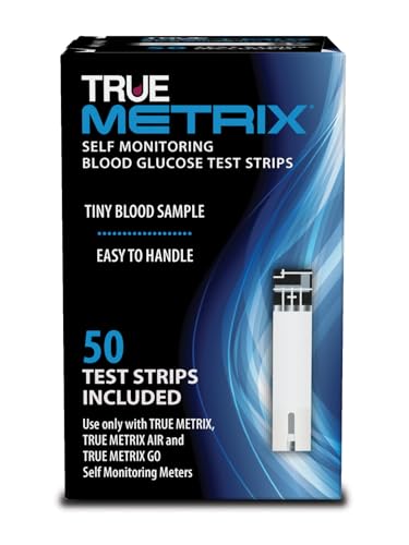 True Metrix Blood Glucose Test Strips, 50 Count