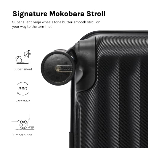 Image of MOKOBARA Aisle Cabin Pro Luggage Trolley Bag-57cm(41L),Polycarbonate Hardshell,Frosted Hardware,Dedicated Tech Compartment for 15.6 inch Laptop,YKK Zippers,TSA Lock, Silent Wheels (Money Moves)