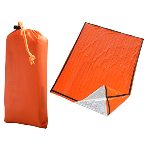 Yardwe Schlafsack Campingtasche Rettungsdecke Notüberleben Ultraleichtes Überlebenszelt überleben schlafen Überlebensunterkunft Notfall Survival-Reisetasche erste-Hilfe Plane