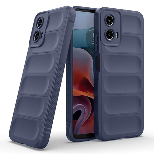Image of amazon basics Back Case Cover for Motorola Moto G45 5G | Compatible for Motorola Moto G45 5G Back Cover | Liquid Silicon Magic Case with Camera Protection | Sapphire