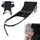 Feegela Lettino Viaggio Bambini per Aereo | Culla da Viaggio Neonato Portatile con Poggiapiedi | Amaca Sedia Estensione Sedile | Traspirante e Compatto per Dormire in Volo e Auto