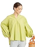 (ビューティ&ユース ユナイテッドアローズ) BY ボリュームスリーブスキッパーブラウス -ウォッシャブル- ∴ 16211991672 6100 LIME(61) FREE