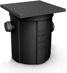 Super Caixa De Gordura Com Cesto Limpeza Preto Durín