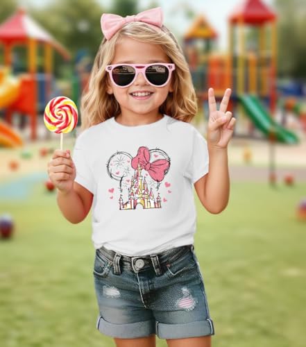 Magical Shirt for Girls Cute Graphic Tee Holiday Family Vacation Shirts Kids Short Sleeve Outfits Tops2