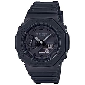 Casio G-Shock GA-2100-1A1DR Black Analog-Digital Dial Black Resin Strap Men's Watch Shock and 200M Water Resistant G987