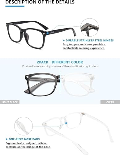 image for livho High Tech Blue Light Glasses - Advanced up to 99% Blue Light Blo