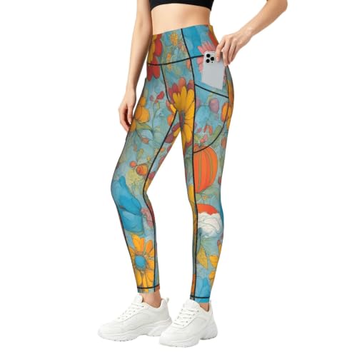 Pantalones de yoga para mujer con estampado brillante para entrenar en el gimnasio