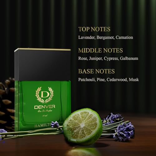 Image of DENVER Hamilton & Imperial Perfume For Men - 60ML Each, Pack Of 2| Long Lasting Perfume Body Scent For Men