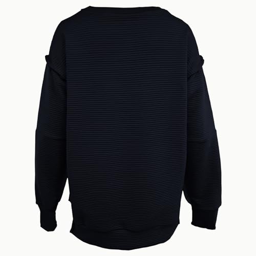 Akklian Oversized Sweaters Crewneck Long Sleeve Side Split High Low Pullover Tops Casual Tunic Tops Plus Size2