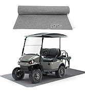 10L0L Golf Cart Garage Floor Mats, 8.85 x 5.0Ft Oil Absorbent Floor Mat & Mechanic Pad, Waterproo...