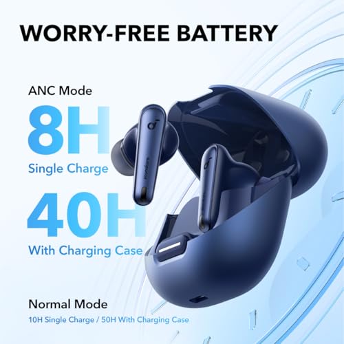 soundcore by Anker Liberty 4 NC Bluetooth-Kopfhörer mit Geräuschunterdrückung, 98,5% Noise Cancelling, Adaptive für Ohren und Umgebung… – Ansicht 6