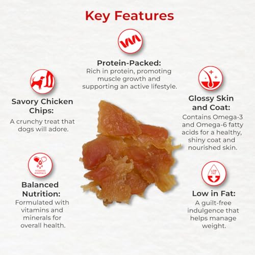 Image of Drools Puppy & Adult Chips, Dog Treats 70g | Real Chicken Flavour | Rich in Protein | No Artificial Preservatives | Best for Training & Bonding