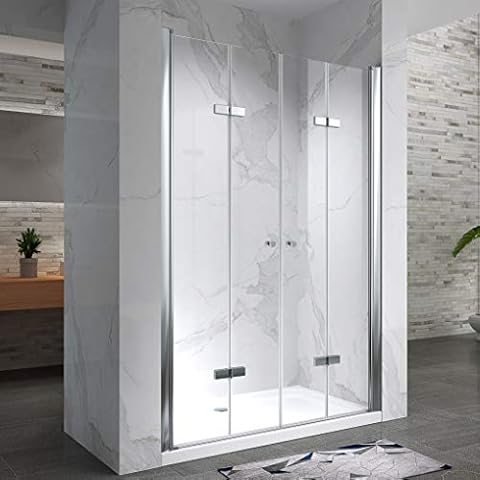 MOG Duschtür Falttür 124-128 cm Höhe Cover