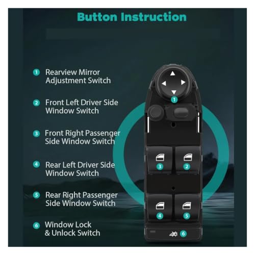 Interrupteur de fenêtre électrique commande réactive pour BMW X5 E70