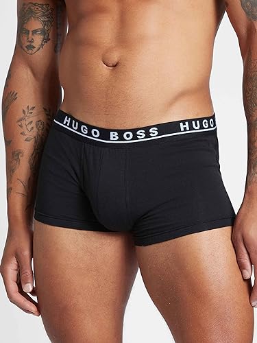 Boxershorts Herren BOSS Herren Trunk 3P CO/EL Dreier-Pack