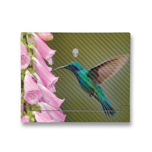 Image of MightySkins Carbon Fiber Skin Compatible with Alienware X14 R2 (2023) Full Wrap Kit - Hummingbird | Protective, Durable Textured Carbon Fiber Finish | Easy to Apply & Change Styles | Made in The USA