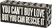 Primitives by Kathy You Can't Buy Love but You Can Rescue It Wood Sign Shelf Sitter