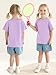 Poroka Baby and Toddler Girls Short Sleeve T-Shirts Cotton Crewneck Shirts Basic Solid Tees Summer Casual Tops, Multipack