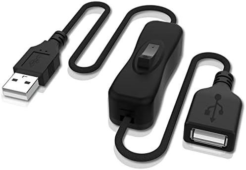 ANDTOBO USB Switch Extension Cable, Upgraded USB Extension Cord with On/Off Power Switch Cable for LED Strips, iOS System, etc