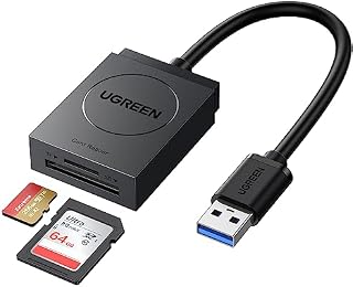 UGREEN USB 3.0 Czytnik kart SD/TF Czytnik Kart SD/Micro SD Kompatybilny z Windows XP/Vista/ 10/8.1/8/ 7, Mac OS, Linux.