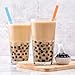 [50Pcs Individually Wrapped] Disposable Plastic Smoothie Boba Straws - 9.45