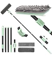 DALIPER Window Squeegee Cleaner Set 2-in-1 with Extension Pole (73.6") - Window Washing Kit with ...