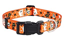 Mihqy Halloween Dog Collar, for Small Dogs Puppy Cats, Halloween,XS