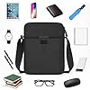 flintronic Men's Shoulder Bag, Waterproof Messenger Bag with Adjustable Strap, Lightweight Work Bag, Crossbody Bag for Working Shopping School Travel Daily Use(Black) #1