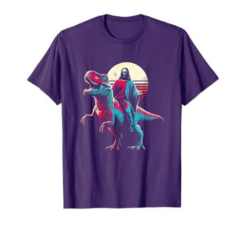 Jesus T-Rex - Funny Christian Religious Dinosaurs Dino Lover T-Shirt