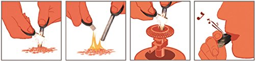 Light My Fire Swedish FireSteel 2.0 Army 12,000 Strike Fire Starter with Emergency Whistle - Orange - Thumbnail 3