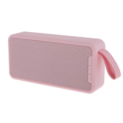 LOVIVER Mini Bluetooth 5.0 Amplificador Hifi Sound 1200mah TWS Função AUX USB TF FM - Rosa
