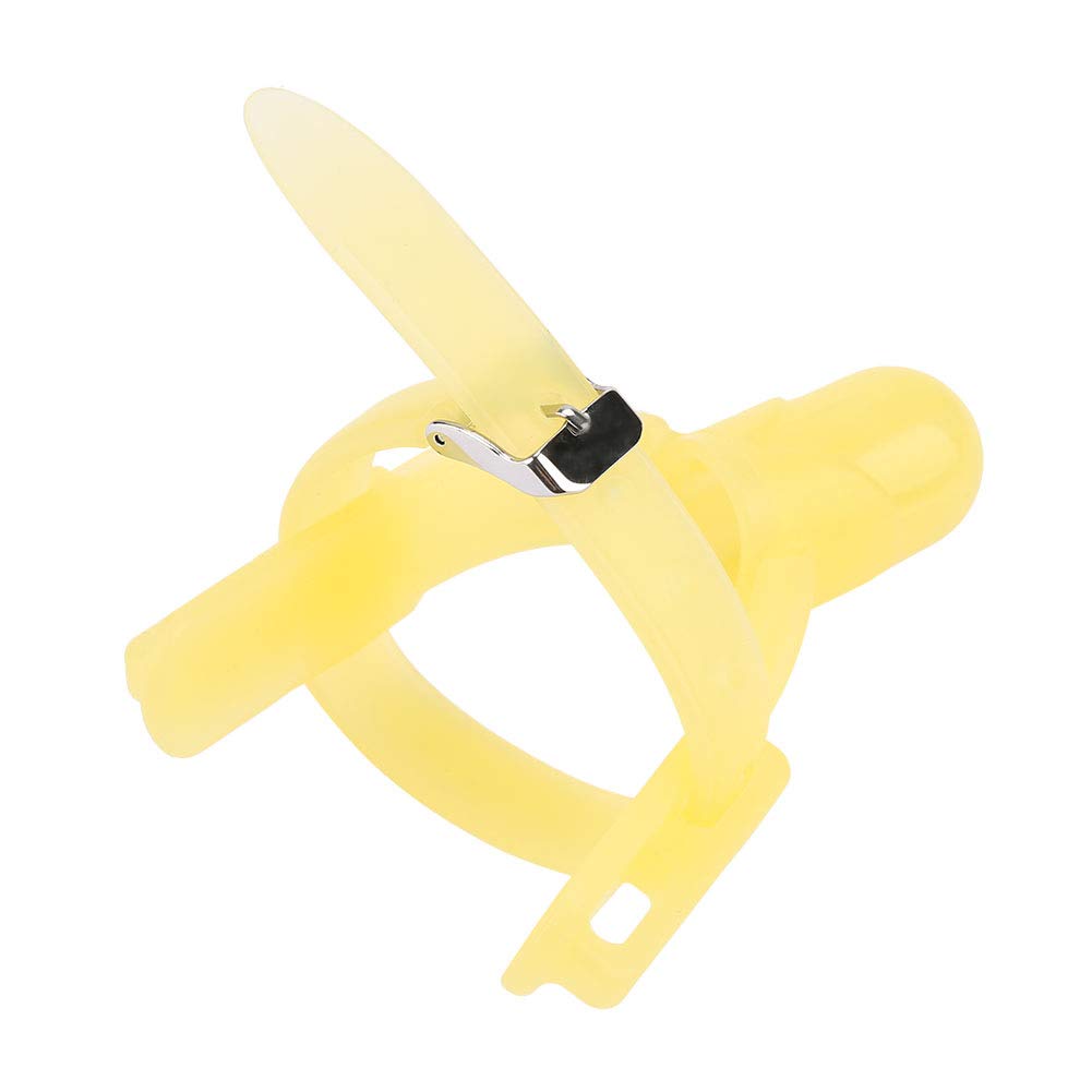 Generic Finger Protector, 2colors Adjustable Thumb Protector for Exercise The Babys Visual Discrimination Ability for Protect Babys Fingers (Yellow)