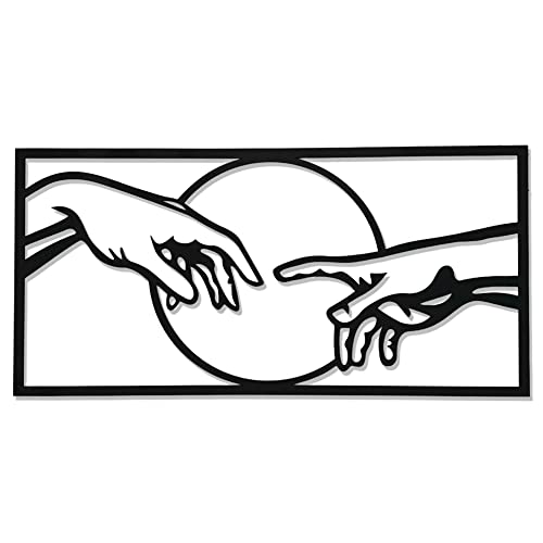 DIGIDU | Tableau La Création d'Adan, Décoration de maison, Tableaux Décoration Salon Moderne, Cadeau Saint Valentin, Décoration Murale, Décoration Salon, Décoration Salon (56,5 x 27,5 centimètres,