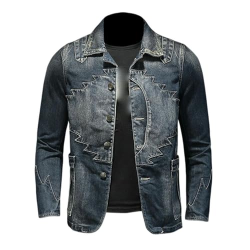 Veste en jean ethnique homme : le blouson denim lourd idéal pour affronter le froid