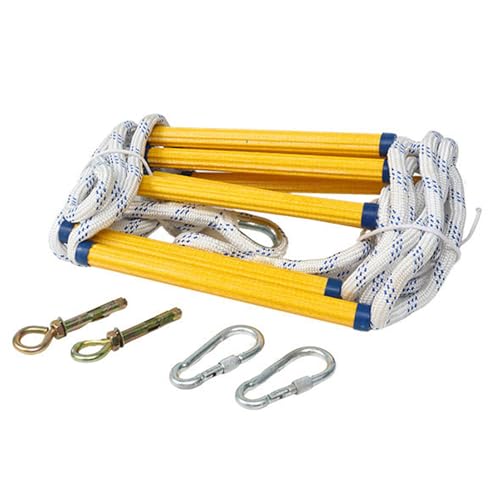 Échelle de Corde Marine, Échelle Pêche Escalade, Équipement Sécurité Renforcé Grande Capacité pour Accès Yacht Ponton Canot