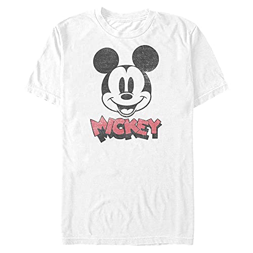 T-shirt Disney blanc en 3XL résolvant le problème de taille pour homme