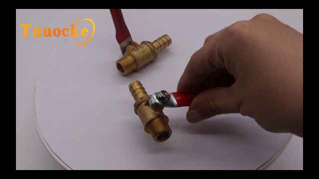 3/8" BSP Male To 10mm Hose Barb Brass Drain Petcock – Shut Off Valve For Fuel, Gas, Oil